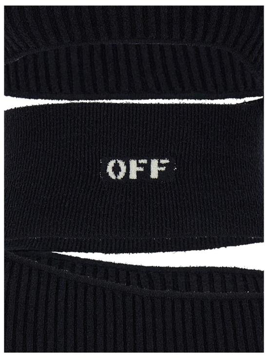  오프화이트 숏 스커트 OWHI072S23KNI00110011001 Black - OFF WHITE