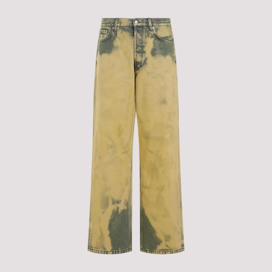  드리스 반 노튼 데님 스트레이트 팬츠 2410209118449 YELLOW ORANGE - DRIES VAN NOTEN
