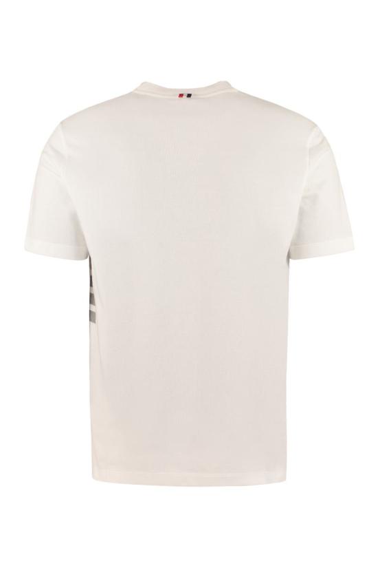  톰브라운 반팔 티셔츠 MJS123A00050 100 WHITE - THOM BROWNE