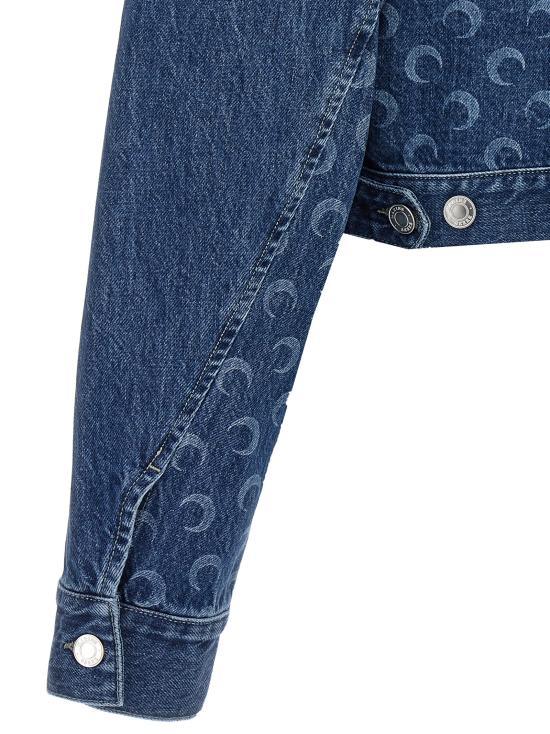  마린세르 / 여성 데드스톡 모노그램 패턴 데님 자켓 WJA041BL50 BPG - MARINE SERRE
