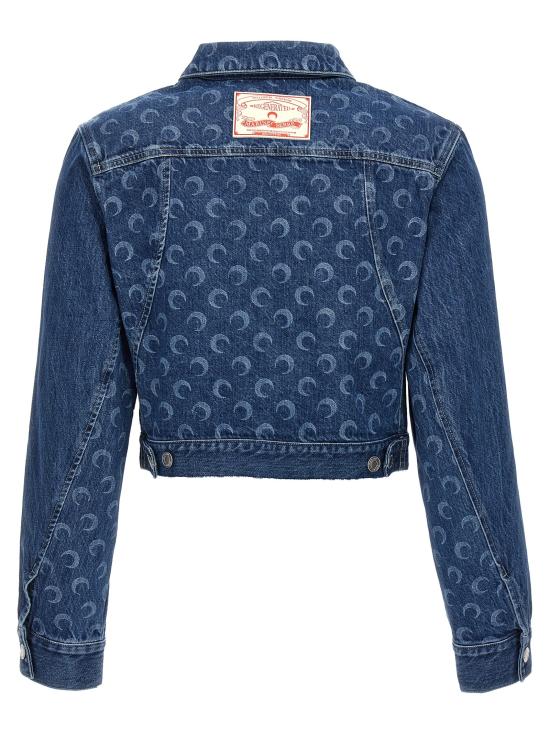  마린세르 / 여성 데드스톡 모노그램 패턴 데님 자켓 WJA041BL50 BPG - MARINE SERRE