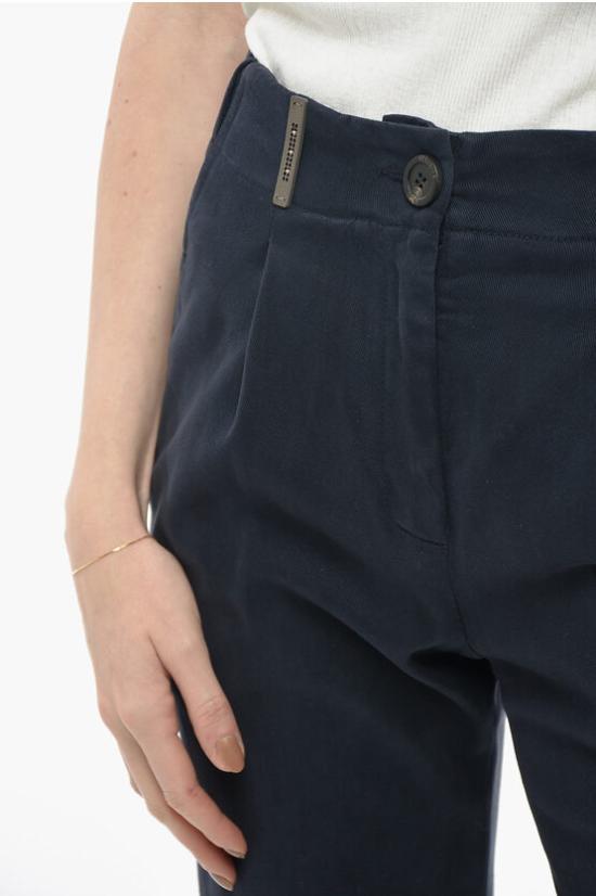  페세리코 크롭 팬츠 P04987T3 02487 461 Blue - PESERICO