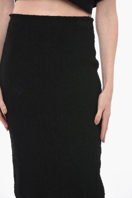  보테가베네타 미디 스커트 737328 V2SB0 1000 Black - BOTTEGA VENETA