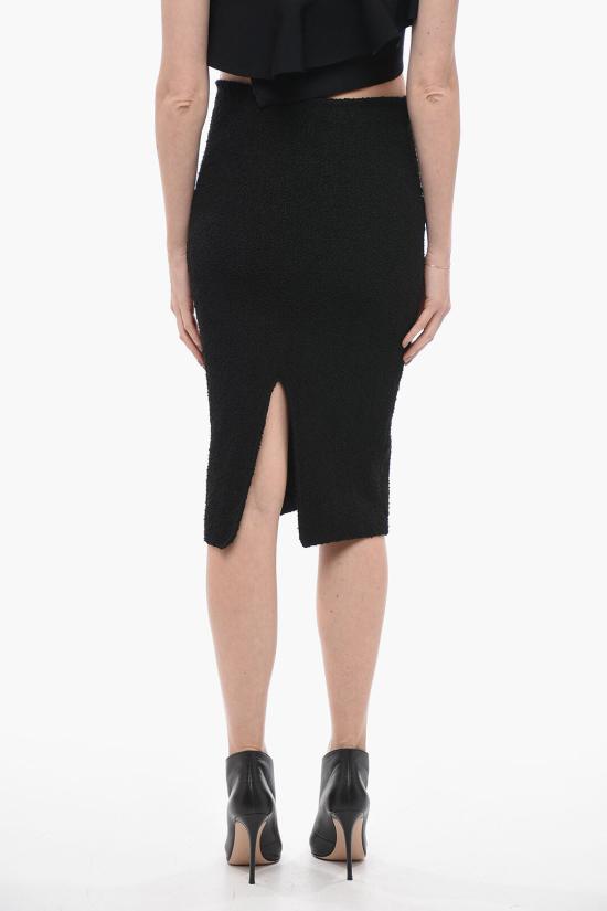  보테가베네타 미디 스커트 737328 V2SB0 1000 Black - BOTTEGA VENETA