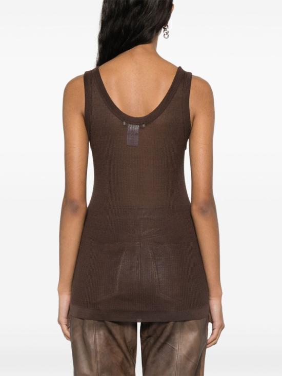 24SS 르메르 민소매 티셔츠 TO1156LK1017490 Brown - LEMAIRE