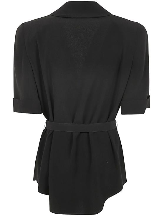  발망 블라우스 CF0HN015VB00 0PA 0PA NOIR - BALMAIN