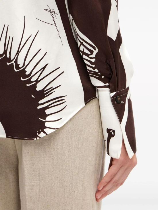  살바토레 페라가모 블라우스 13E919 WHITE EXPRESSO - SALVATORE FERRAGAMO