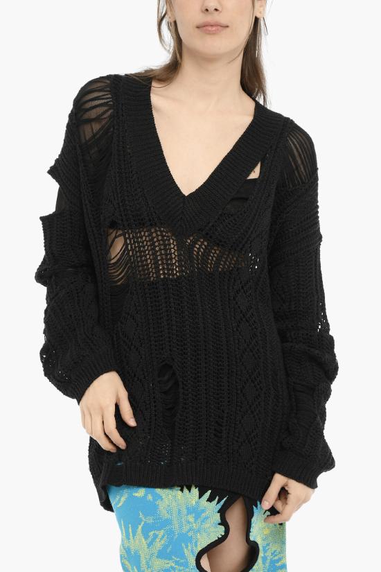  라마엘 스웨터 RA0034SI 100 Black