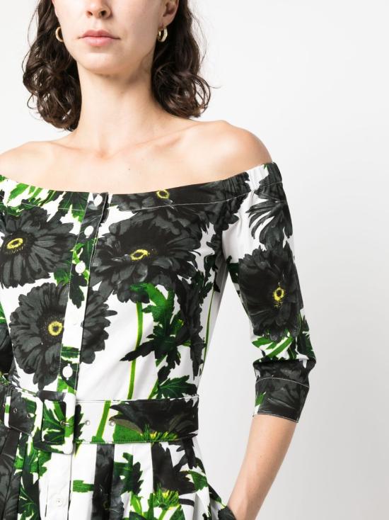  사만다 성 미디 원피스 AUDREYDRESS2 092 WHITE BLACK - SAMANTHA SUNG