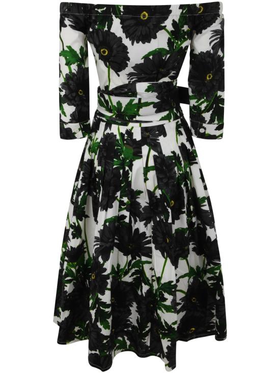  사만다 성 미디 원피스 AUDREYDRESS2 092 WHITE BLACK - SAMANTHA SUNG