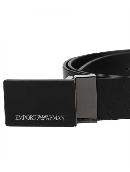  엠포리오 아르마니 가죽 벨트 Y4S427YTU7JNERO 84372 Black - EMPORIO ARMANI
