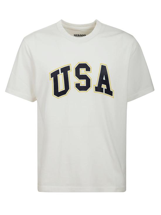  세바고 반팔 티셔츠 72115RW A0B WHITE NATURAL USA