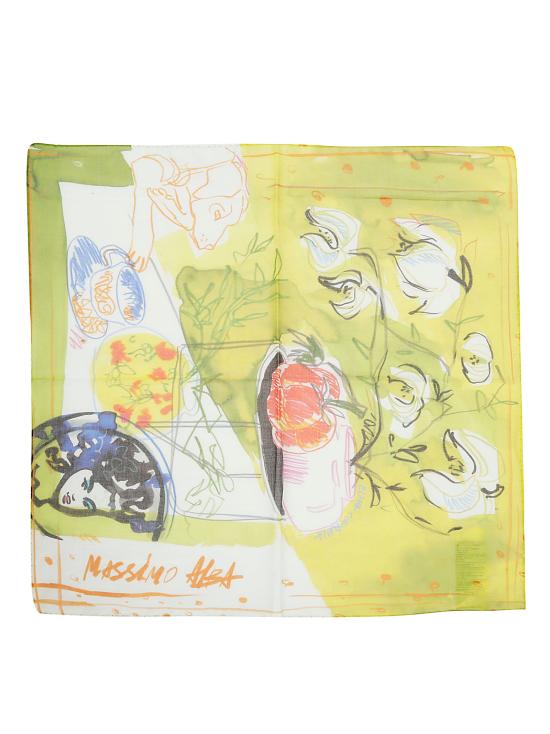  마시모 알바 머플러/스카프 CINQUANTINO T5063 S246 GOLDEN GREEN - MASSIMO ALBA