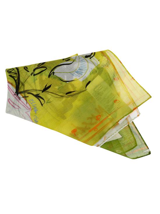  마시모 알바 머플러/스카프 CINQUANTINO T5063 S246 GOLDEN GREEN - MASSIMO ALBA