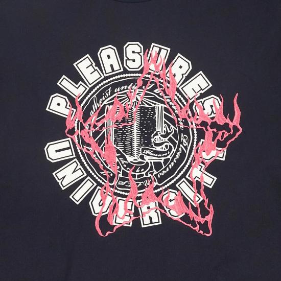  플레셔스 반팔 티셔츠 P23SP029 NAVY - PLEASURES