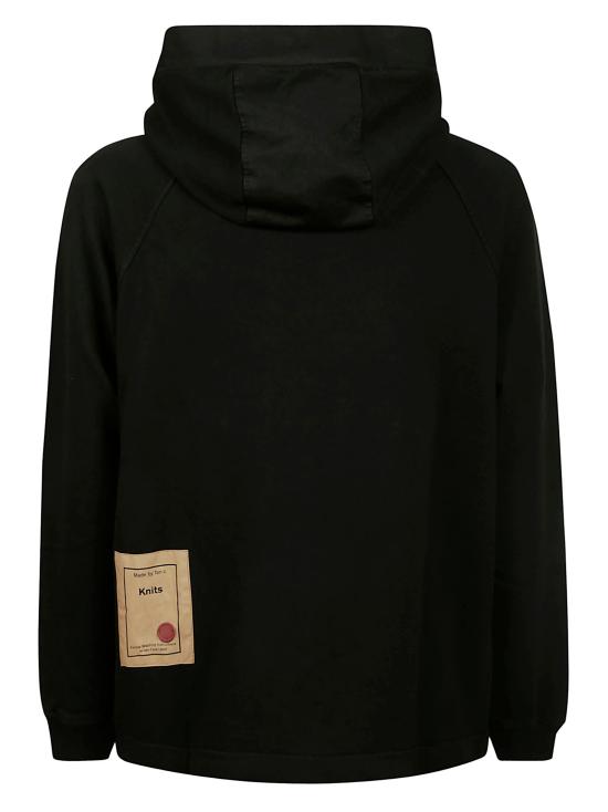  텐 씨 후드 티셔츠 23CTCUF08077 A06018 999 BLACK - TEN C