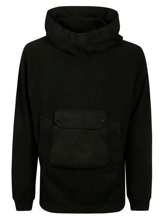  텐 씨 후드 티셔츠 23CTCUF08077 A06018 999 BLACK