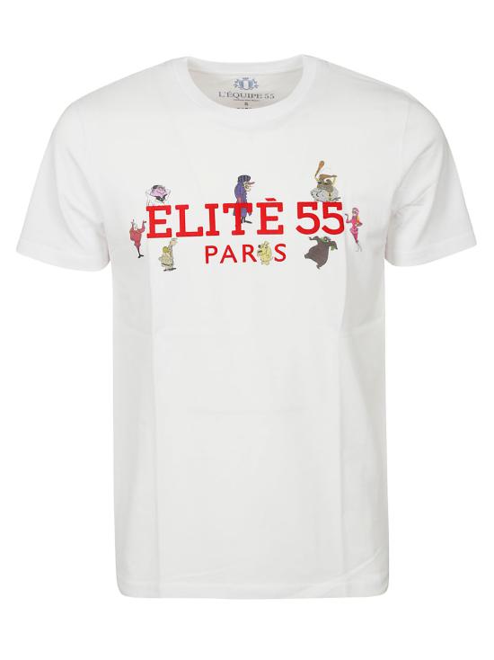  이큅 55 반팔 티셔츠 UTE 112 READY FLK WHT RED