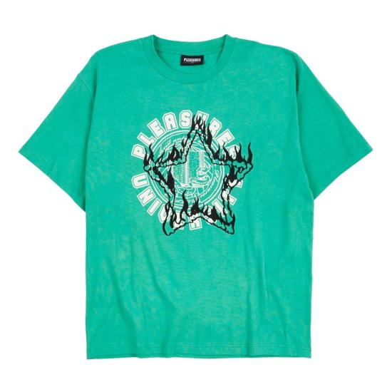  플레셔스 반팔 티셔츠 P23SP029 GREEN