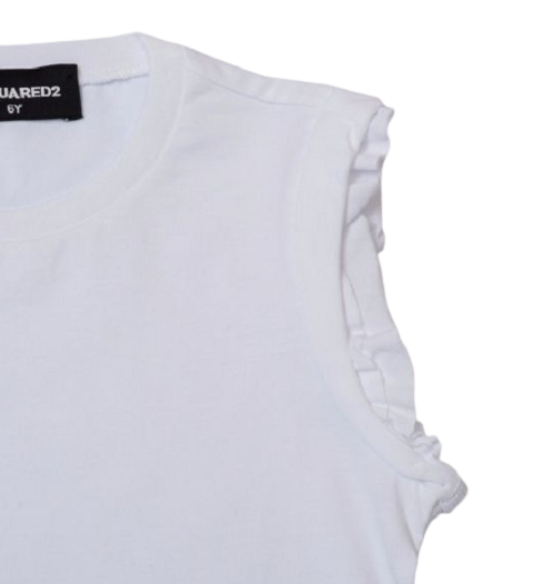  [주니어] 디스퀘어드2 티셔츠 DQ02PR DQ100 WHITE - DSQUARED2