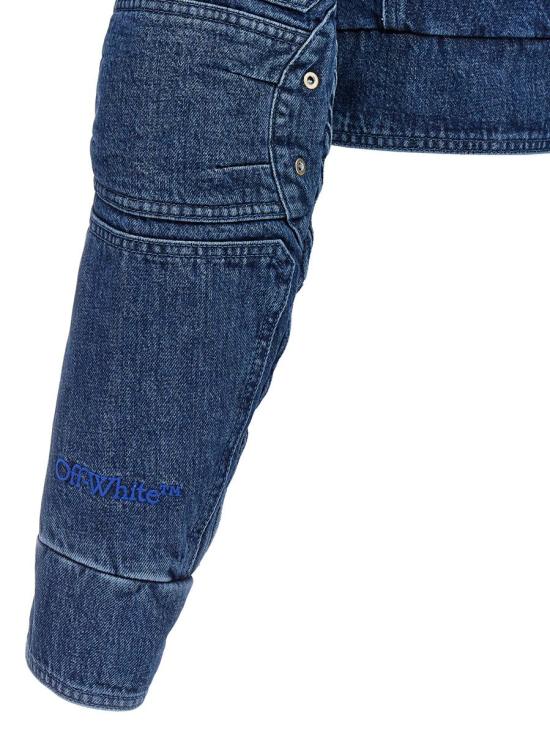  오프화이트 데님 자켓 OWYE044S23DEN00145004500 BLUE - OFF WHITE