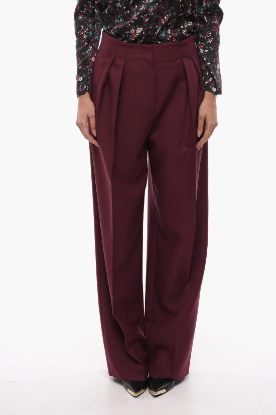  슈퍼 블론드 스트레이트 스트레이트 팬츠 TROUSERS FBORDEAUX Burgundy
