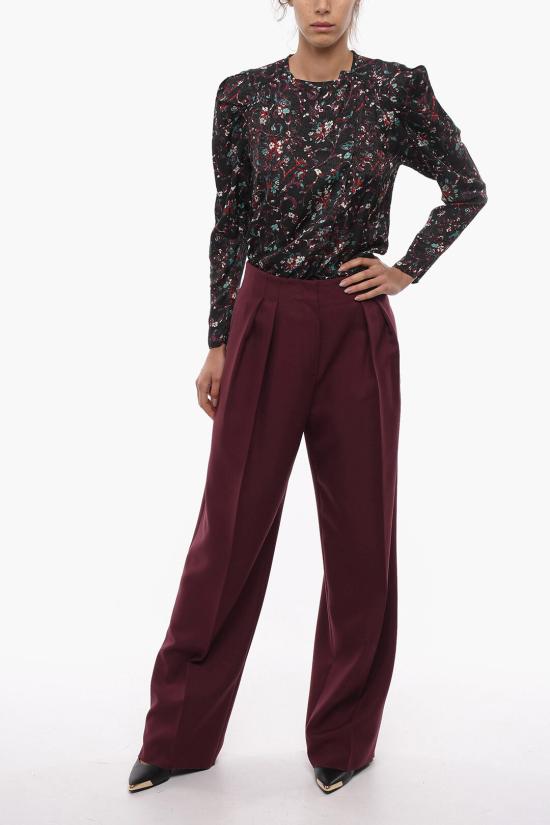  슈퍼 블론드 스트레이트 스트레이트 팬츠 TROUSERS FBORDEAUX Burgundy - SUPER BLOND