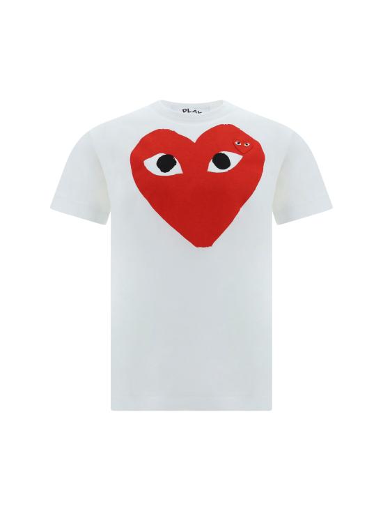 26SS 꼼데가르송 반팔 티셔츠 AXT026051 1 WHITE