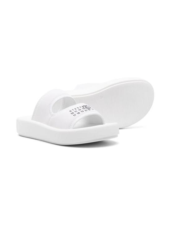 MM6 메종마르지엘라 / 남아 주니어 넘버 모티프 샌들 77541 2 White BPG - MM6 MAISON MARGIELA