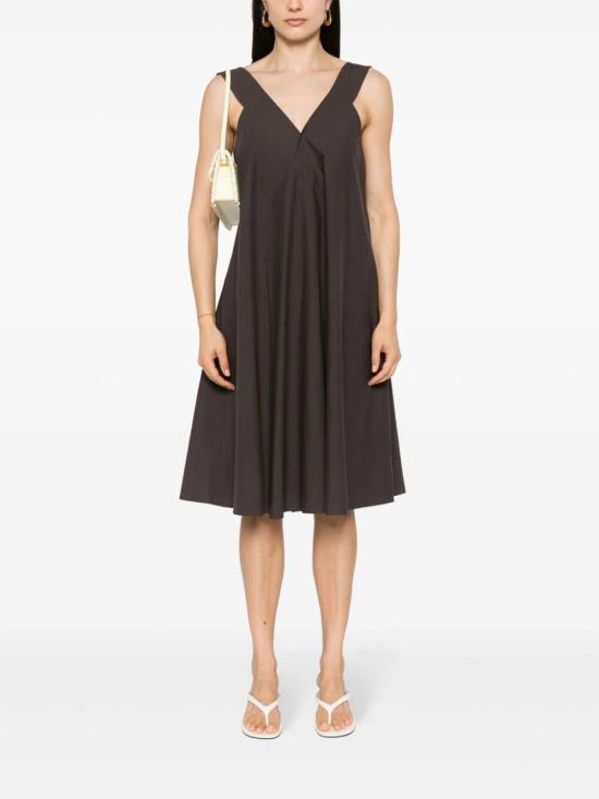  파로쉬 미디 원피스 D725374 CANYOX24 086 DARK BROWN - PAROSH