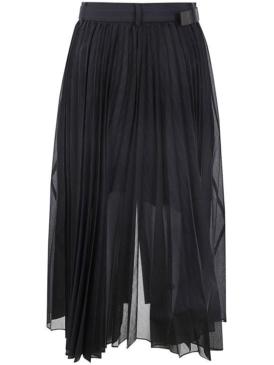  사카이 롱 스커트 24 07276 201 NAVY - SACAI