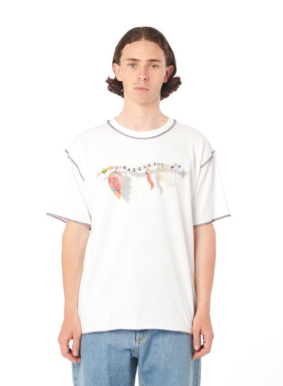  라스벳 반팔 티셔츠 PACC14T005 4 WHITE