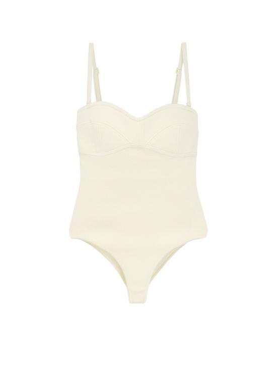  보테가베네타 바디수트 티셔츠 782623V40F0 9204 Beige