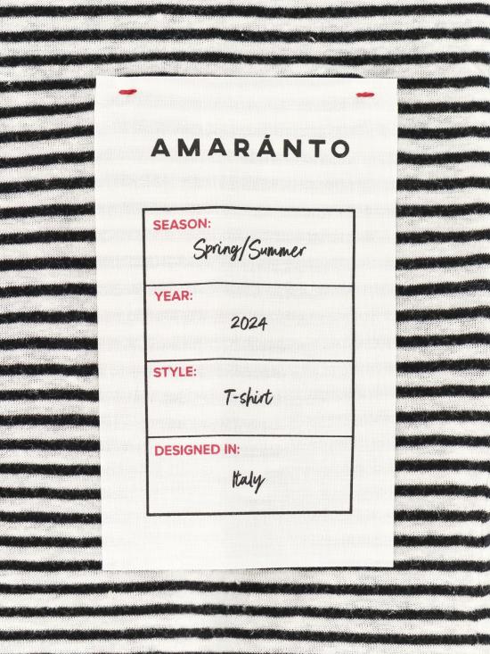  아마란토 민소매 티셔츠 B6B0038 NERO Black - AMARANTO
