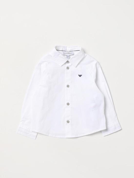 25FW [키즈] 엠포리오 아르마니 셔츠 8NHC014NGDZ 0100 White
