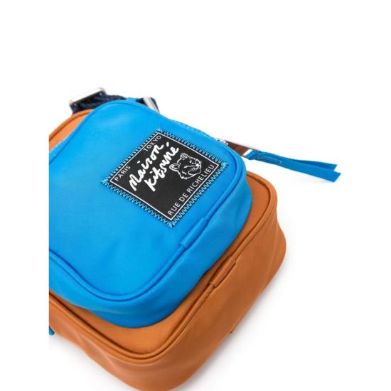  메종키츠네 / 남성 트레블러 크로스바디 파우치 MM05165WQ1001 TOBAC BROWN BPG - MAISON KITSUNE