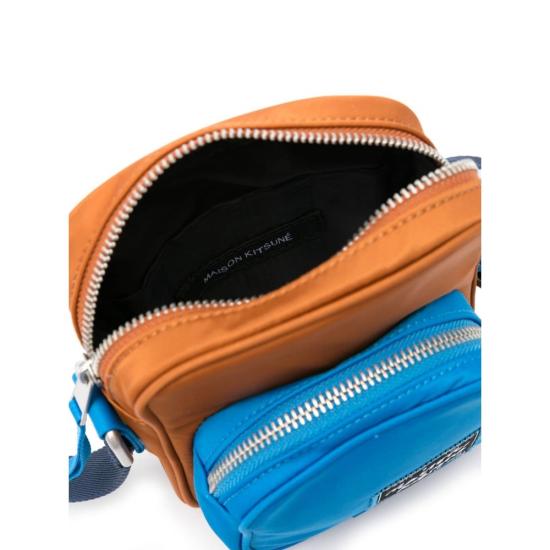  메종키츠네 / 남성 트레블러 크로스바디 파우치 MM05165WQ1001 TOBAC BROWN BPG - MAISON KITSUNE