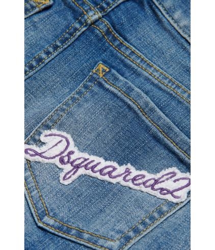 24FW [키즈] 디스퀘어드2 스커트 DQ2124 D0A6M DQ01 Blue - DSQUARED2