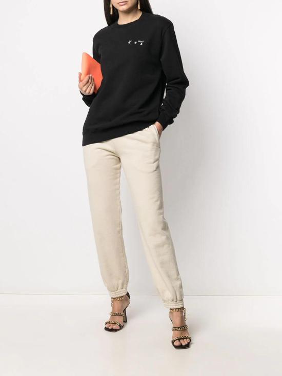 26SS 오프화이트 사선 스트라이프 테이퍼드 트랙팬츠 OWCH006R21JER0036161 - OFF WHITE