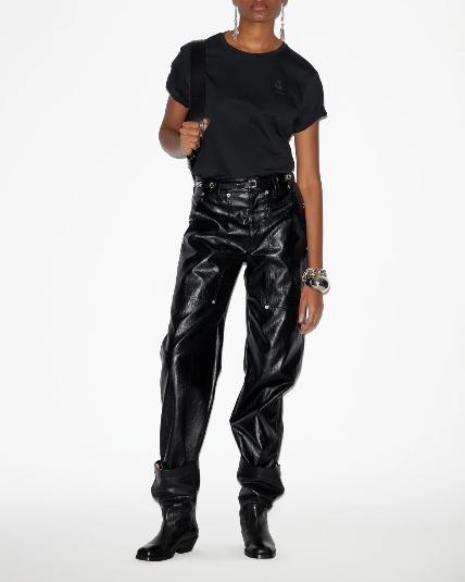 26SS 이자벨마랑에뚜왈 반팔 티셔츠 TS0070FAA1N98E 01BK