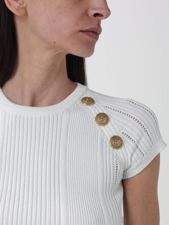 25FW 발망 반팔 티셔츠 CF1AI077KF24 0FA - BALMAIN