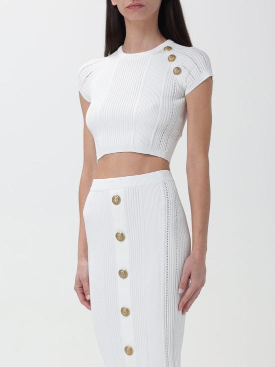 25FW 발망 반팔 티셔츠 CF1AI077KF24 0FA - BALMAIN