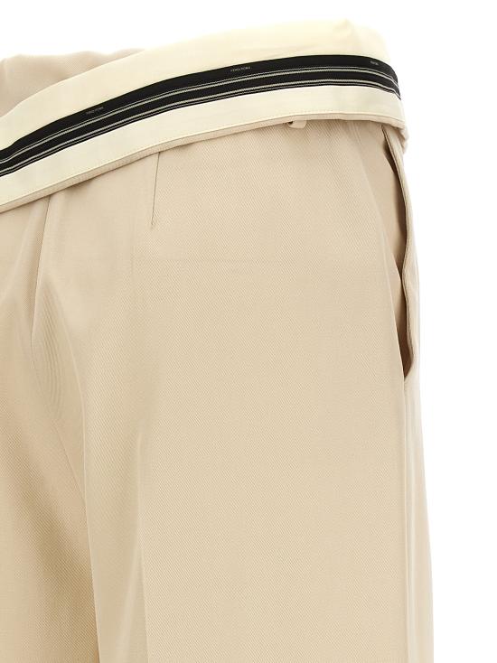  펜디 스트레이트 팬츠 FR6540ARU5F1NY8 Beige - FENDI