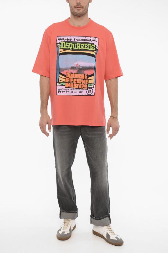  디스퀘어드2 반팔 티셔츠 S71GD1274 S23009 303 Orange - DSQUARED2