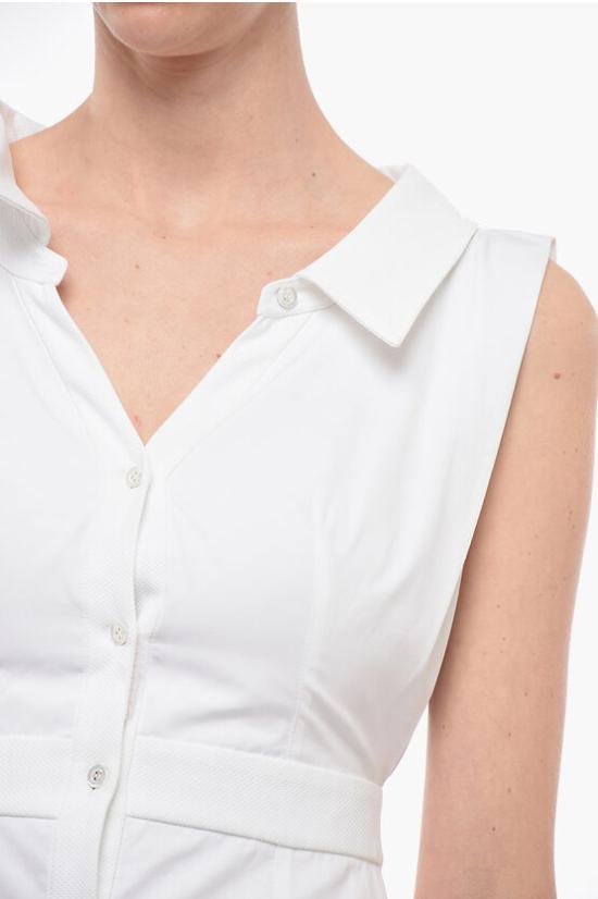  알렉산더 맥퀸 미디 원피스 745627 QAABC9000 White - ALEXANDER MCQUEEN