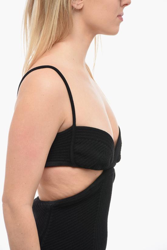  오프화이트 숏 원피스 OWHI080S23KNI0011000 Black - OFF WHITE