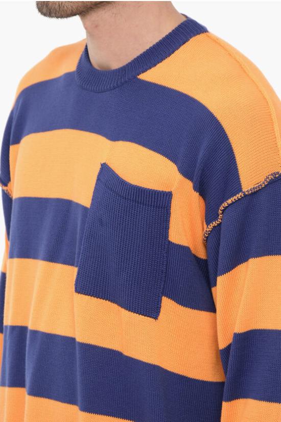  로베르토 콜리나 스웨터 RN23001RN23 14 Arancio Blu - ROBERTO COLLINA