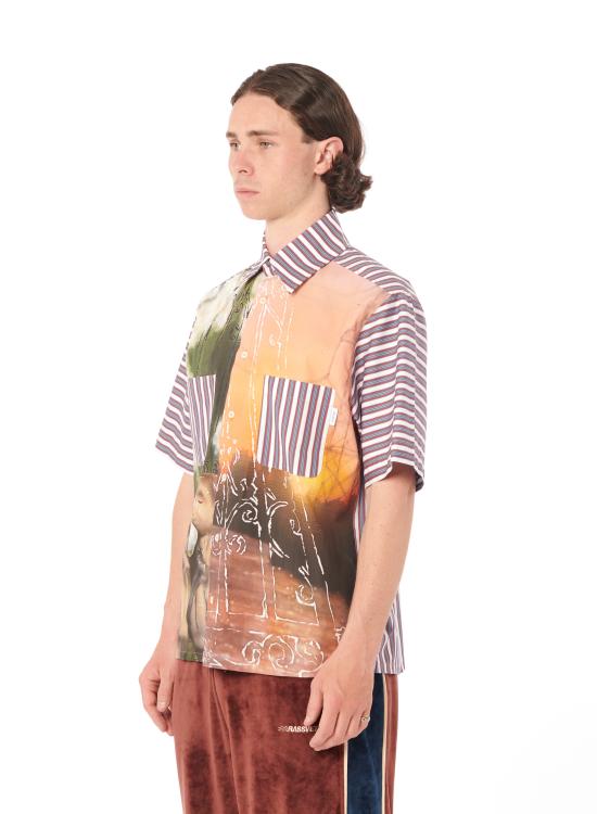  라스벳 반팔 셔츠 PACC14B101 1 PRINT - RASSVET