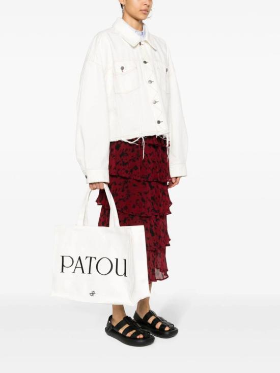  파투 토트백 AC0450076001W 001W WHITE - PATOU