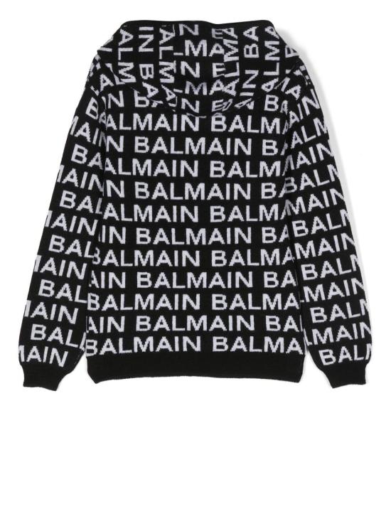 [키즈] 발망 트레이닝 상의 6R9P80 W0101 930BC Black - BALMAIN